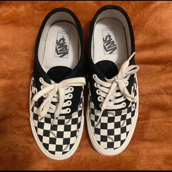 Vans Shoes Vault Vans Og Authentic Lx Black Checkerboard